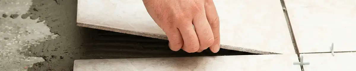 Professional installing ceramic tile floors in Long Beach, CA