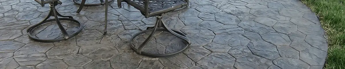 Garden relaxation area with professionally installed stone flooring in Long Beach CA
